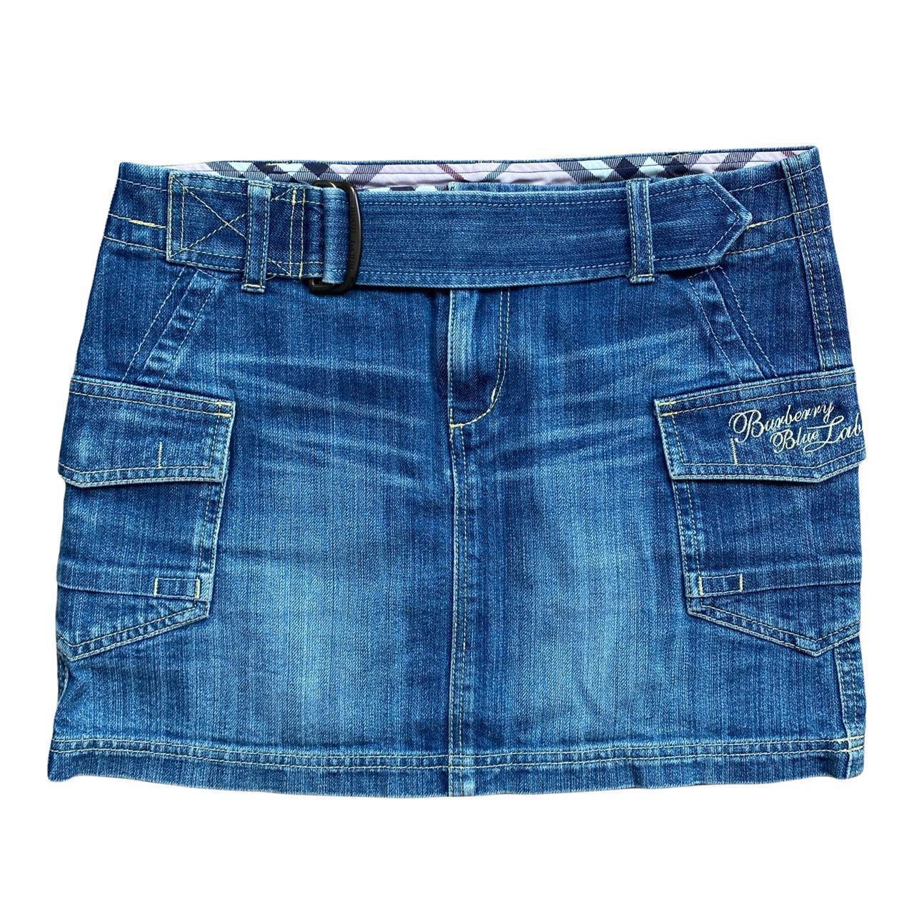Burberry Blue Label Micro Mini Denim Cargo Skirt - Outfit Repeater