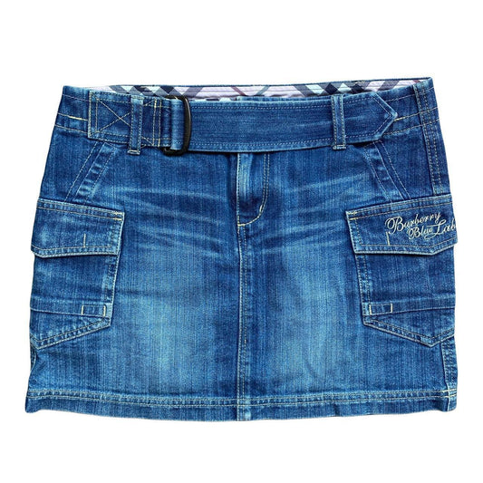 Burberry Blue Label Micro Mini Denim Cargo Skirt - Outfit Repeater