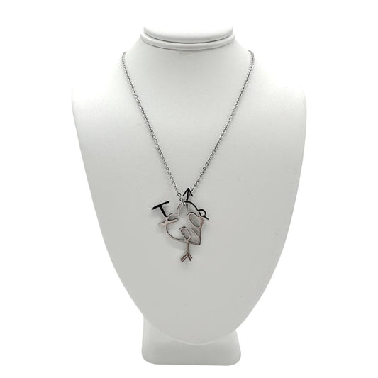 Christian Dior Silver I Heart Dior Necklace - Outfit Repeater