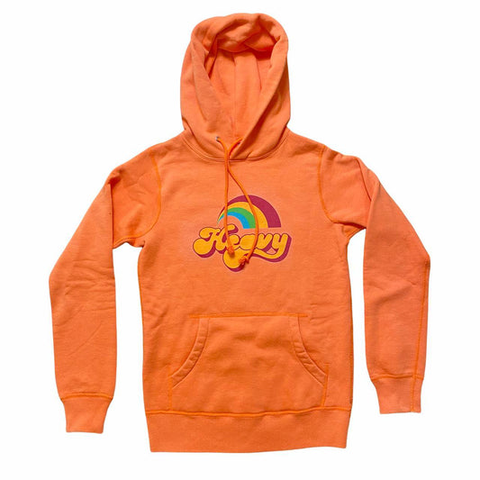 Hysteric Glamour Bright Orange Heavy Rainbow Graphic Sweatshirt Hoodie