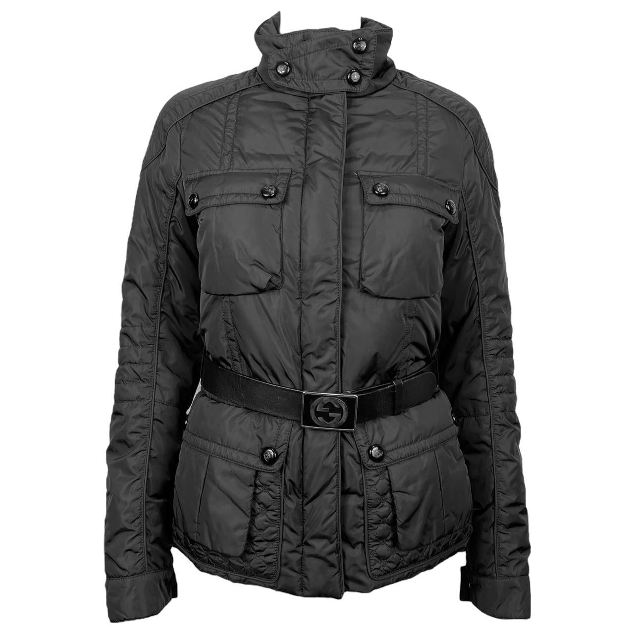 Gucci F/W 2007 Black Belted Puffer Coat - Outfit Repeater