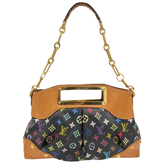 Louis Vuitton Monogram Judy MM Bag Black Multicolor