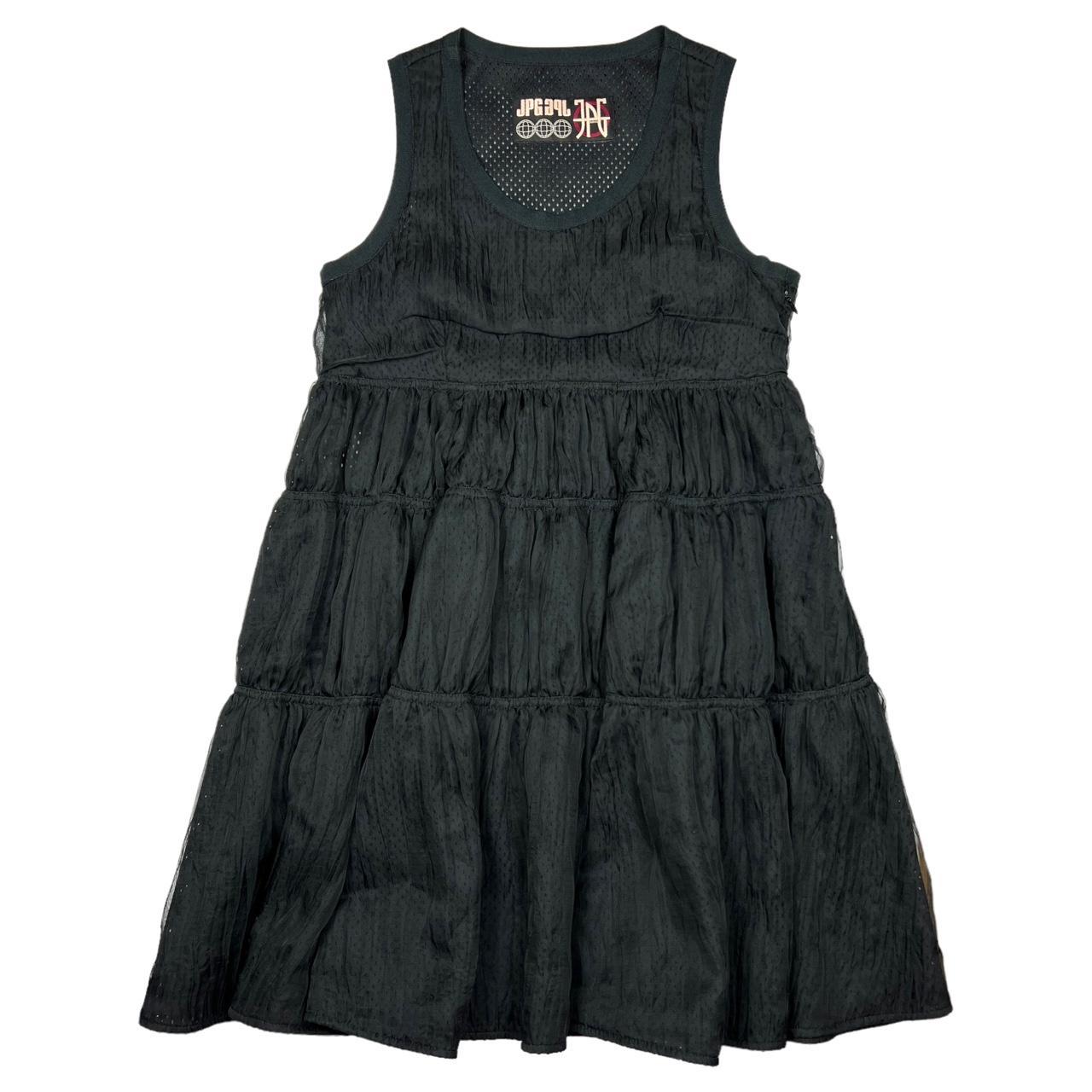 JPG Jean-Paul Gaultier Black Mesh Babydoll Mini Dress