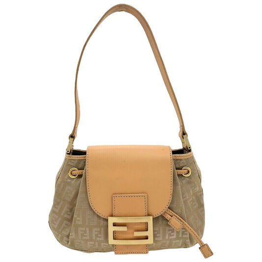 Fendi Mini Bucket Shoulder Bag Gold Zucchino Monogram