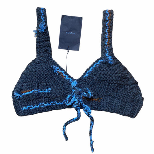 Prada FW17 RTW Cordonetto Link Knit Crochet Bralette Bra Top - Outfit Repeater