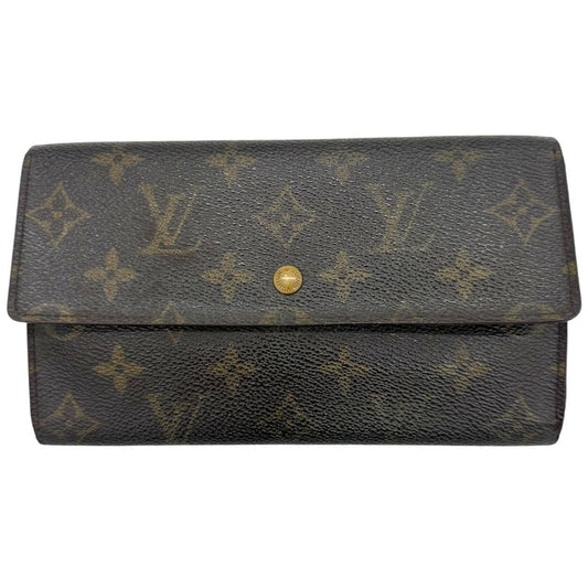 Louis Vuitton Brown Monogram Sarah Long Wallet