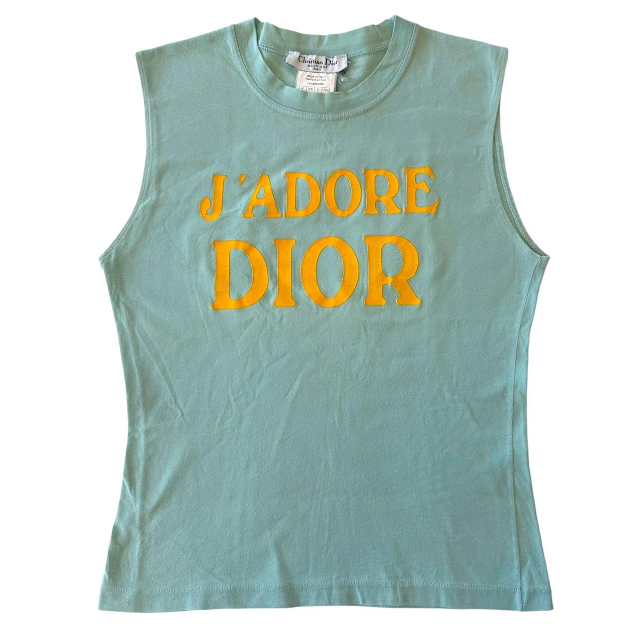 Christian Dior S/S 2001 J'Adore Dior Blue & Yellow Tank - Outfit Repeater