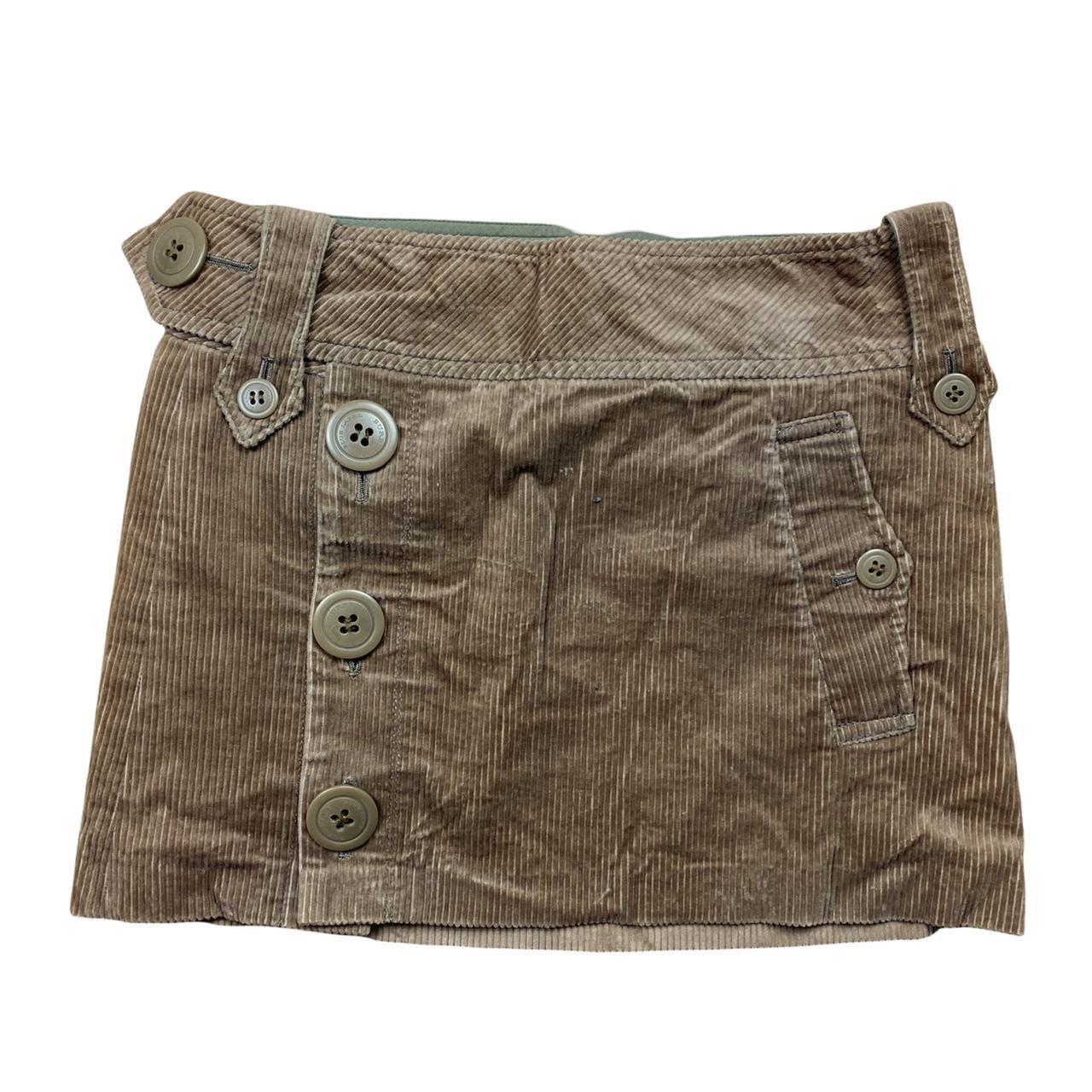 Burberry Blue Label Tan Corduroy Micro Mini Skirt - Outfit Repeater