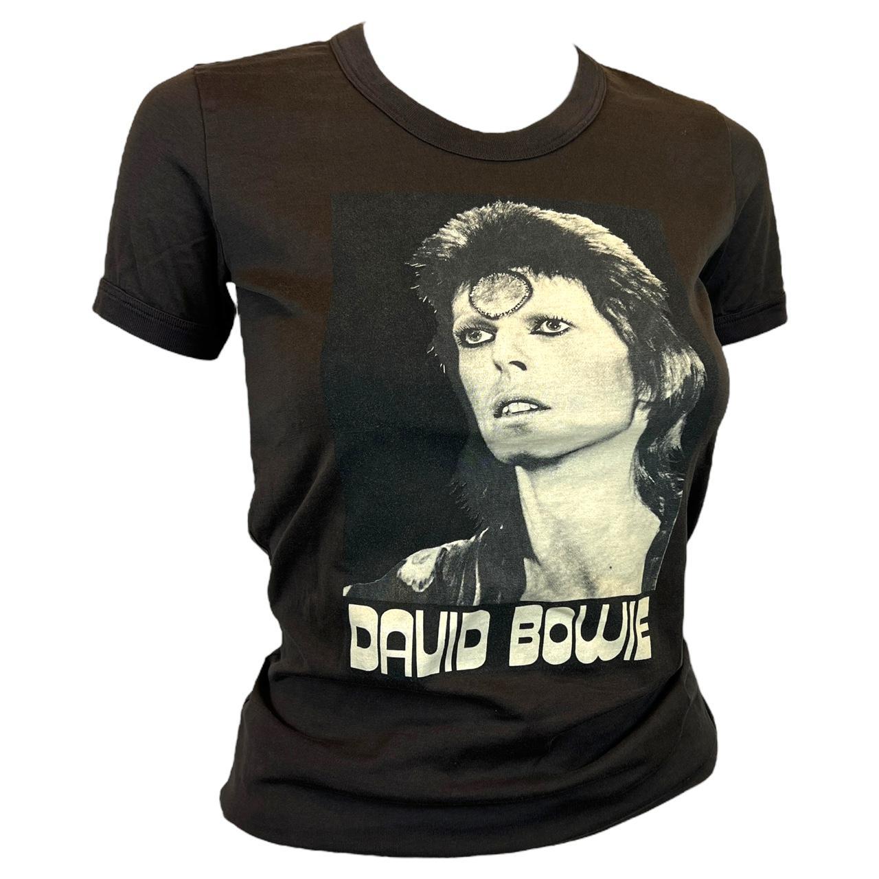 Dolce & Gabbana Brown and Black David Bowie Graphic T-Shirt - Outfit Repeater