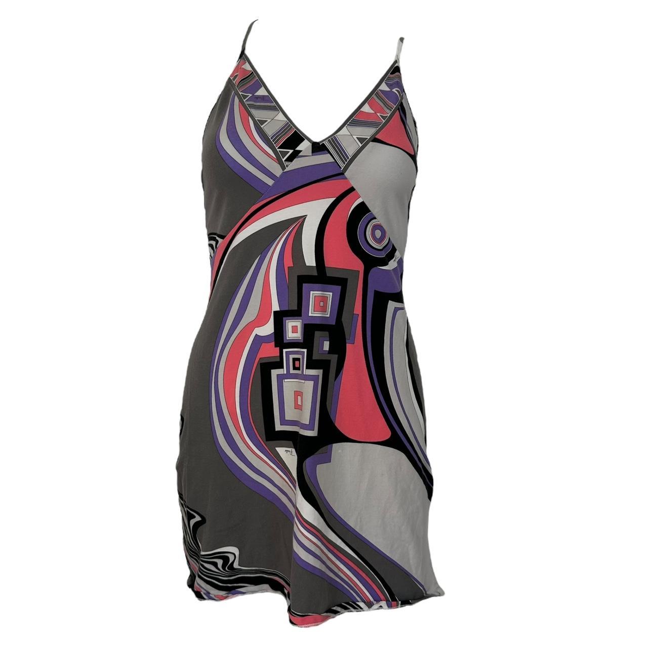 Emilio Pucci Purple Printed Mini Dress