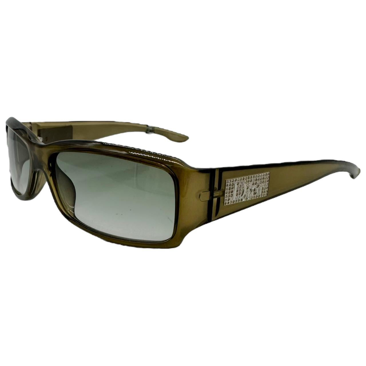 Dior Night 4 Khaki Green Rectangle Sunglasses - Outfit Repeater
