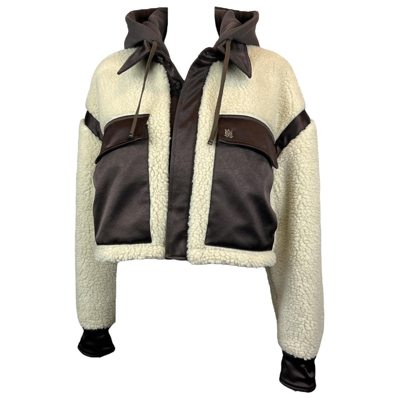 Amiri Sherpa Hybrid Cropped Workwear Track Jacket - Outfit Repeater