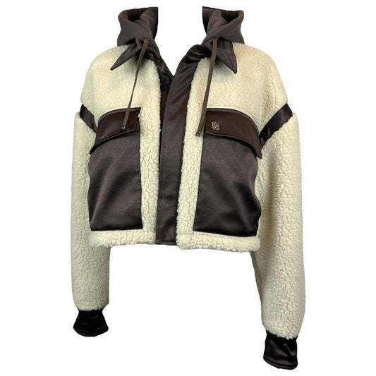 Amiri Sherpa Hybrid Cropped Workwear Track Jacket - Outfit Repeater