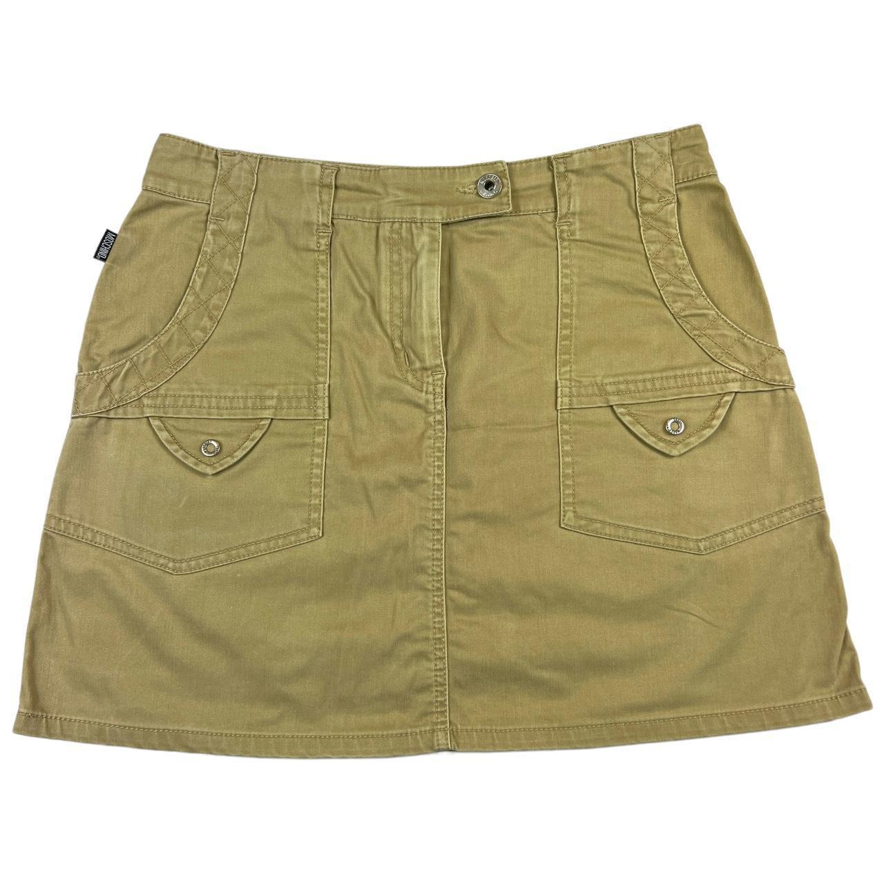 Moschino Jeans Tan Cargo Style Mini Skirt - Outfit Repeater