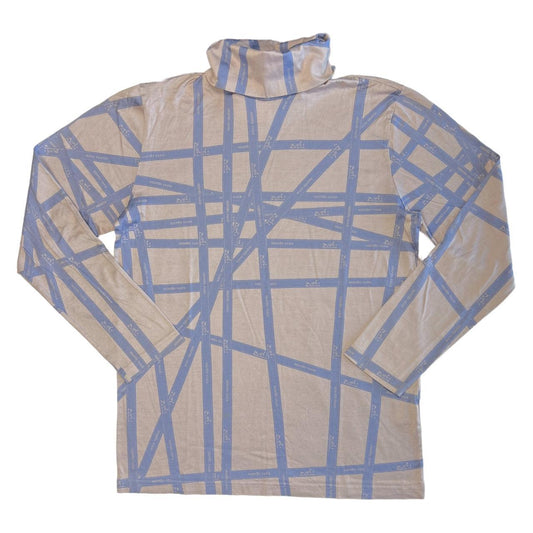 Hermès by Maison Martin Margiela Bolduc Logo Ribbon Printed Long Sleeve Turtleneck - Outfit Repeater