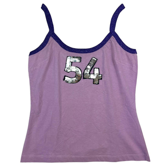 D&G Dolce & Gabbana Purple Sequin 54 Tank Top