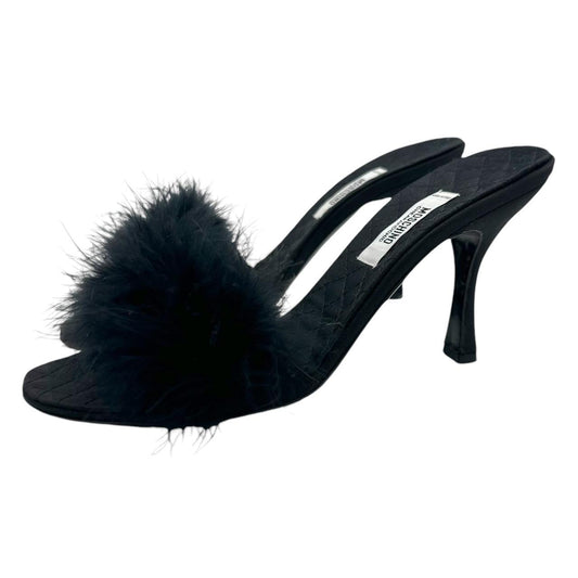 Vintage Moschino Feather Trim Heels - Outfit Repeater