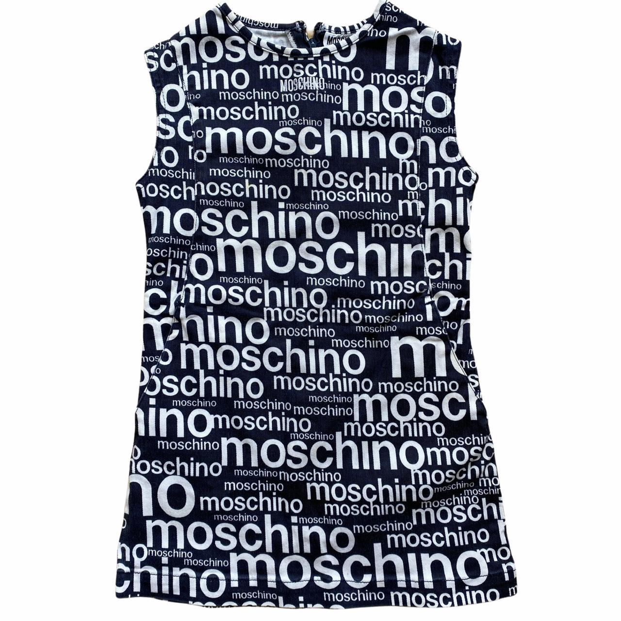 Moschino All Over Print Logo Denim Top - Outfit Repeater