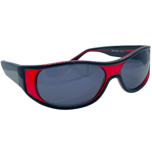 Dolce & Gabbana Red Black Shield Sunglasses