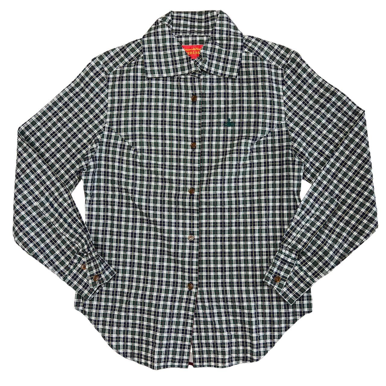 Vivienne Westwood Red Label Forest Green Plaid Button Up Shirt Blouse - Outfit Repeater