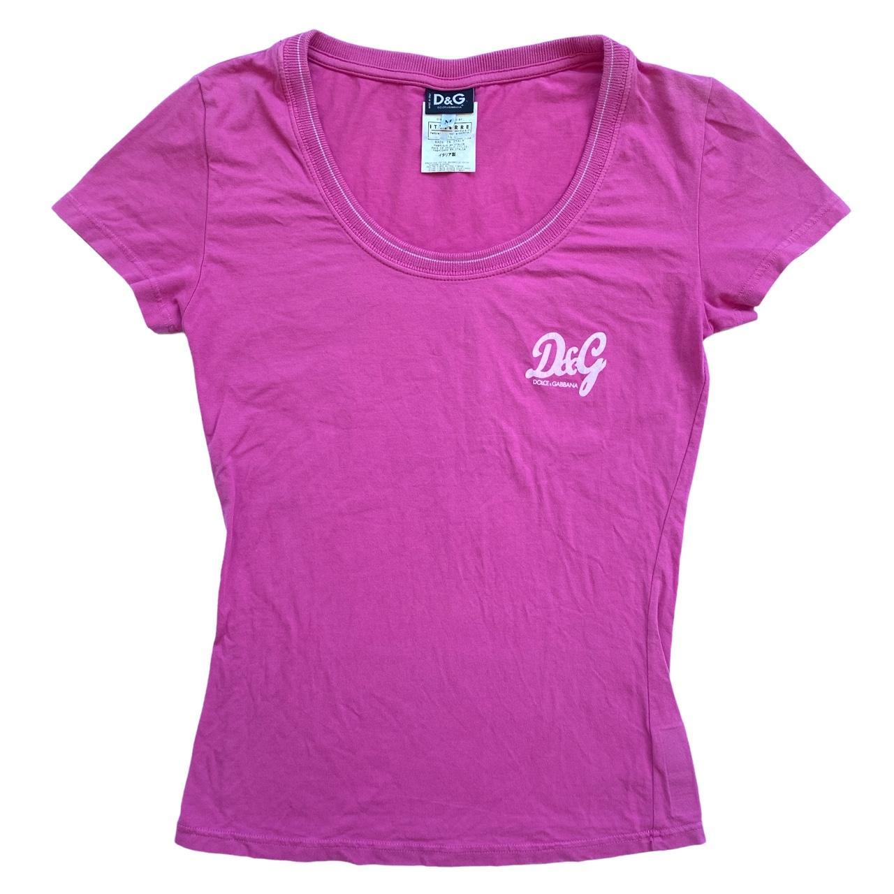 Dolce & Gabbana D&G Pink Logo T-Shirt - Outfit Repeater