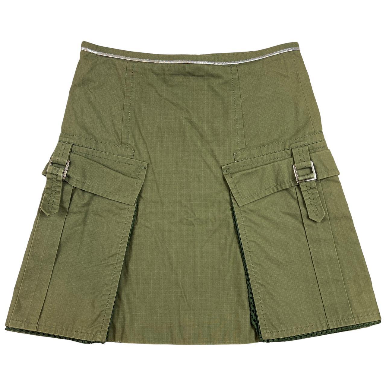 Louis Vuitton Khaki Green Cargo Pocket Midi Skirt - Outfit Repeater