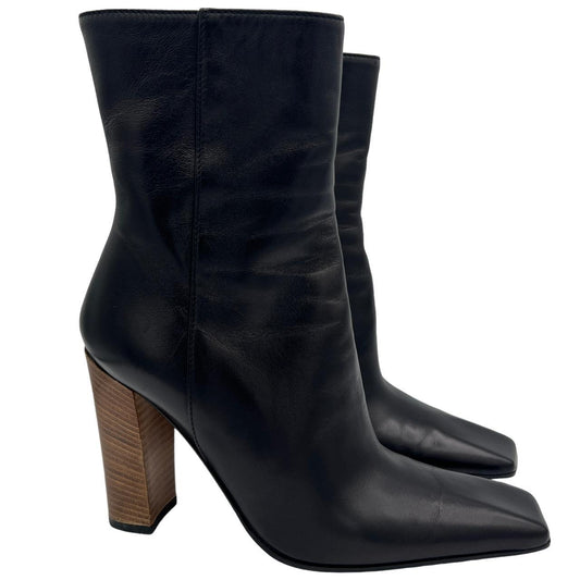 Gucci by Tom Ford Black Leather Mid Calf Boots / Booties