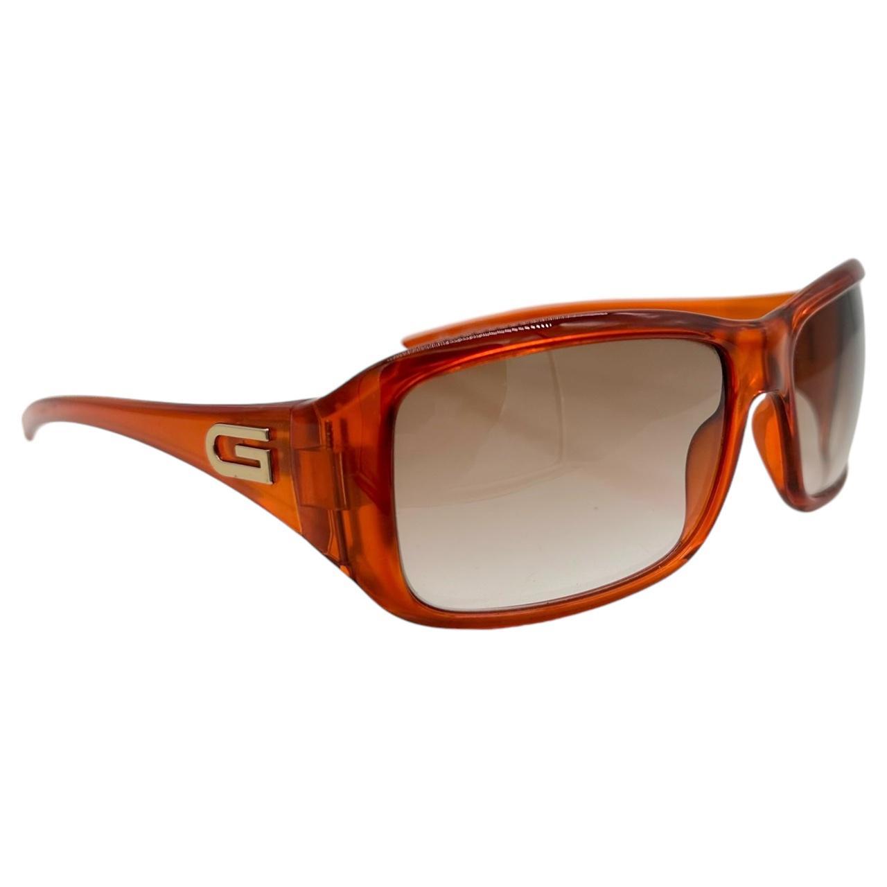 Gucci Orange Rectangle Sunglasses