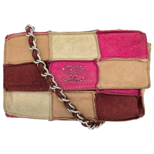 Chanel Micro Suede Patchwork Crossbody Bag