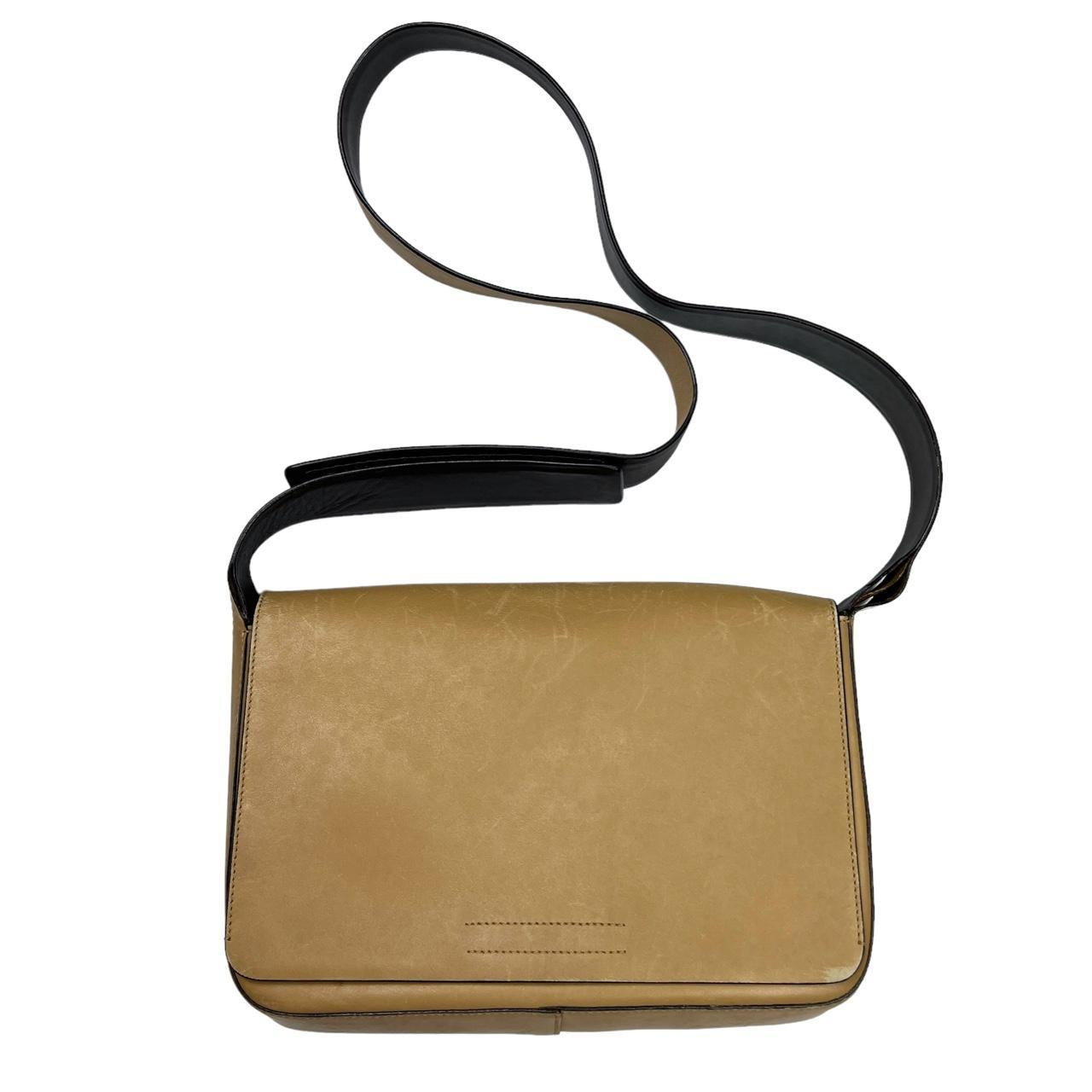 Prada Tan Leather Structured Crossbody Bag - Outfit Repeater
