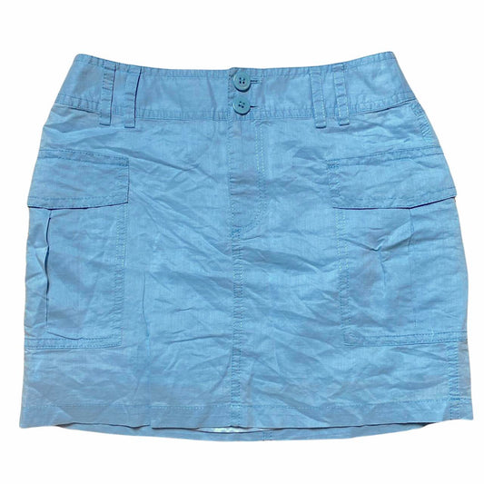 Burberry Blue Label Baby Blue Cargo Micro Mini Skirt - Outfit Repeater