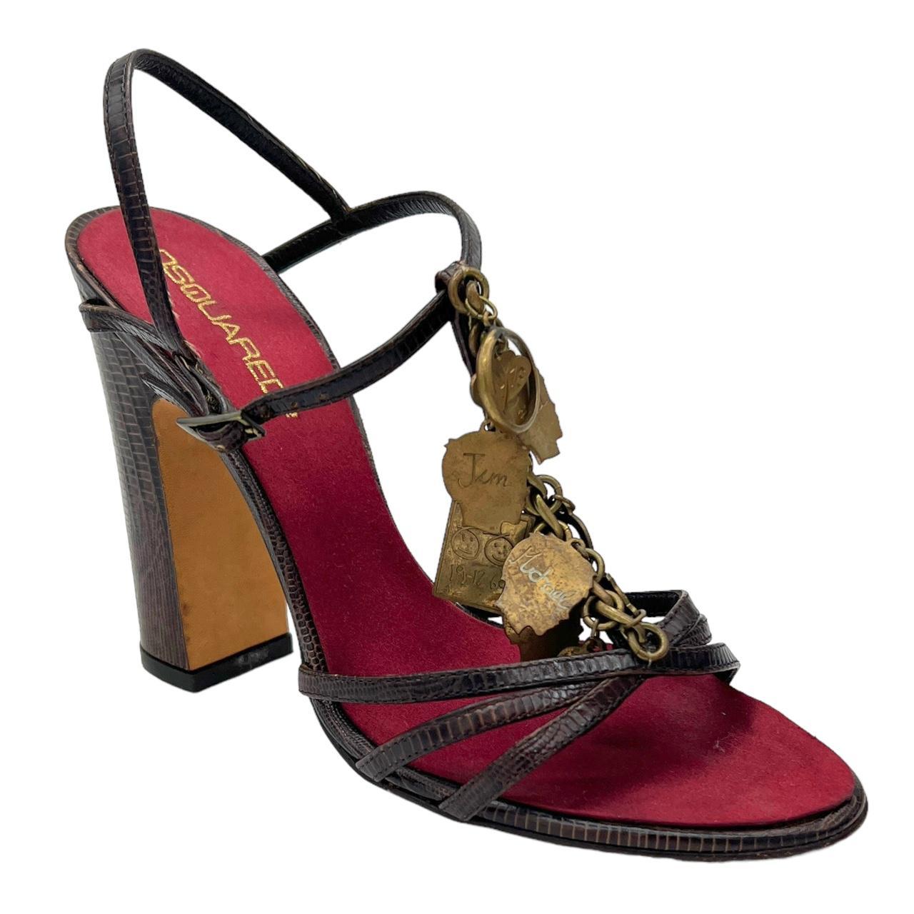 Dsquared2 Retro Charm Embellished Heeled Sandals - Outfit Repeater