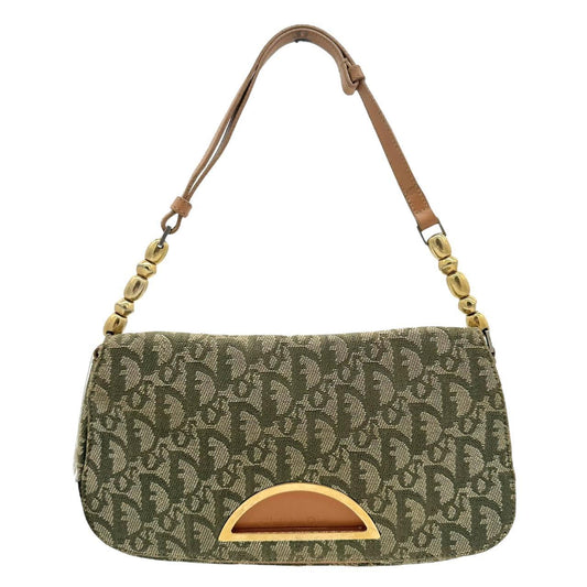 Christian Dior Green Monogram Shoulder Bag