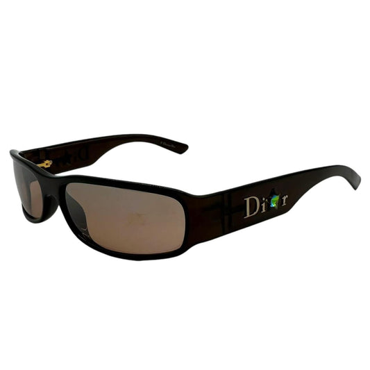 Christian Dior 'Dior Shiny 2' Brown Rectangle Sunglasses