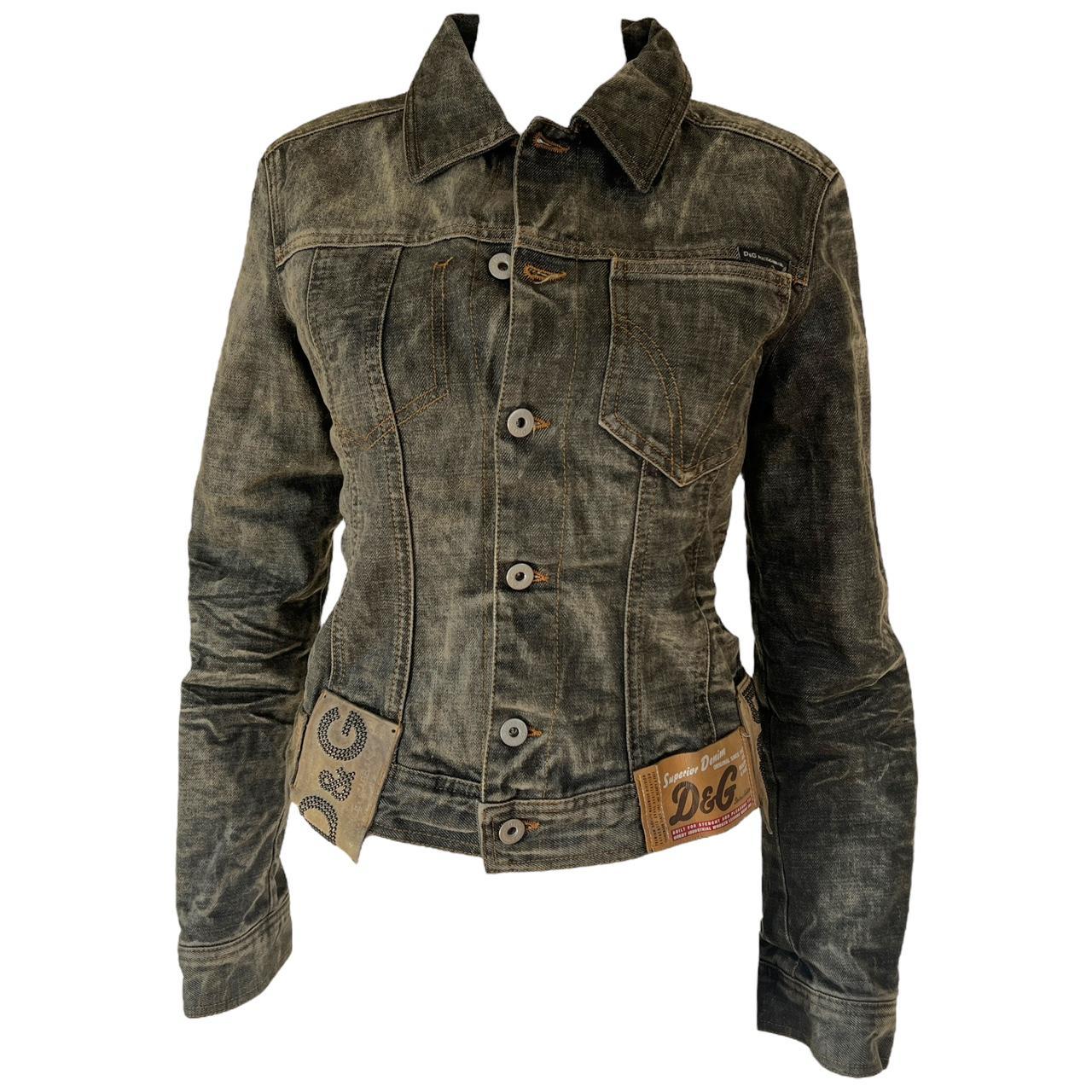 Dolce & Gabbana Logo Patch Denim Jacket - Outfit Repeater