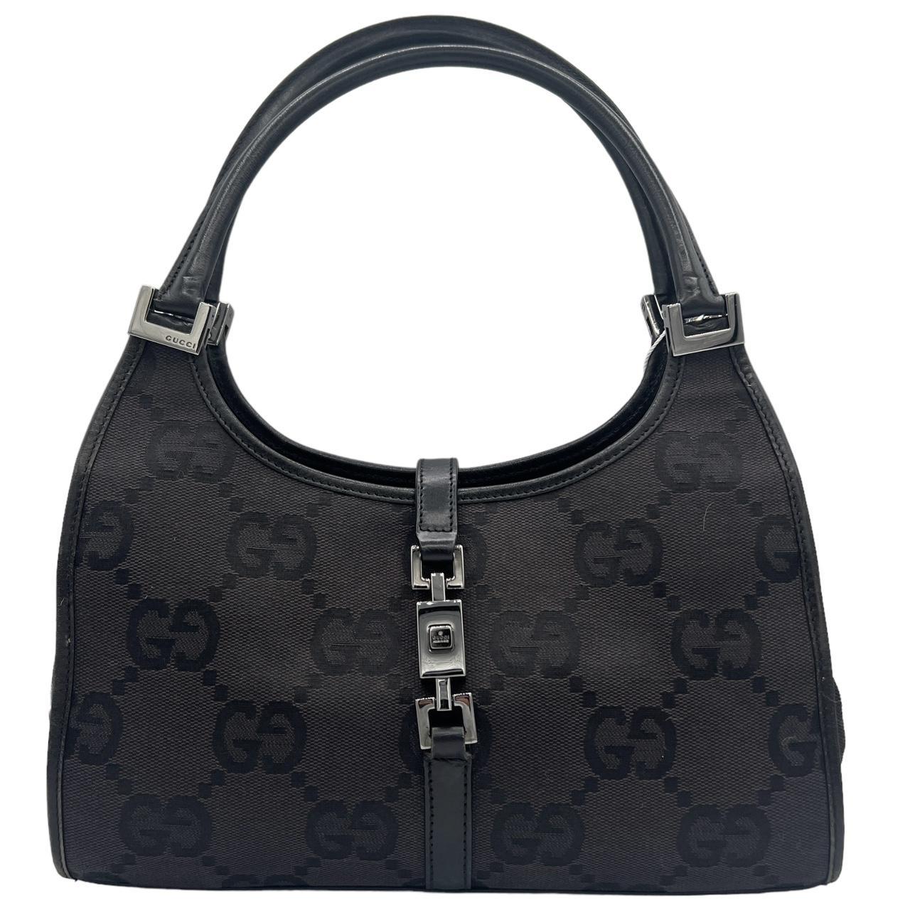 Gucci Black Monogram Mini Jackie Shoulder Bag