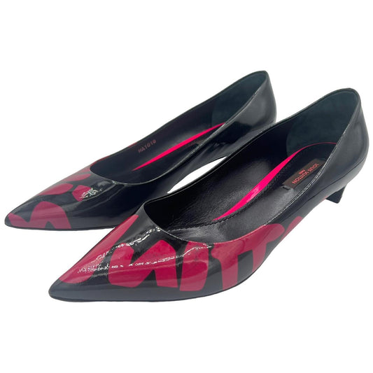 Louis Vuitton Stephen Sprouse Pink Graffiti Pointed Toe Kitten Heels - Outfit Repeater