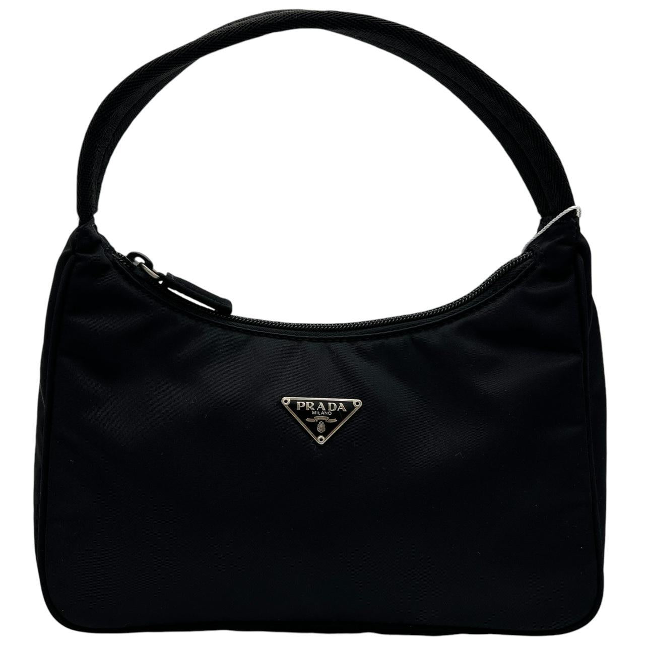 Prada Black Nylon Mini Shoulder Bag