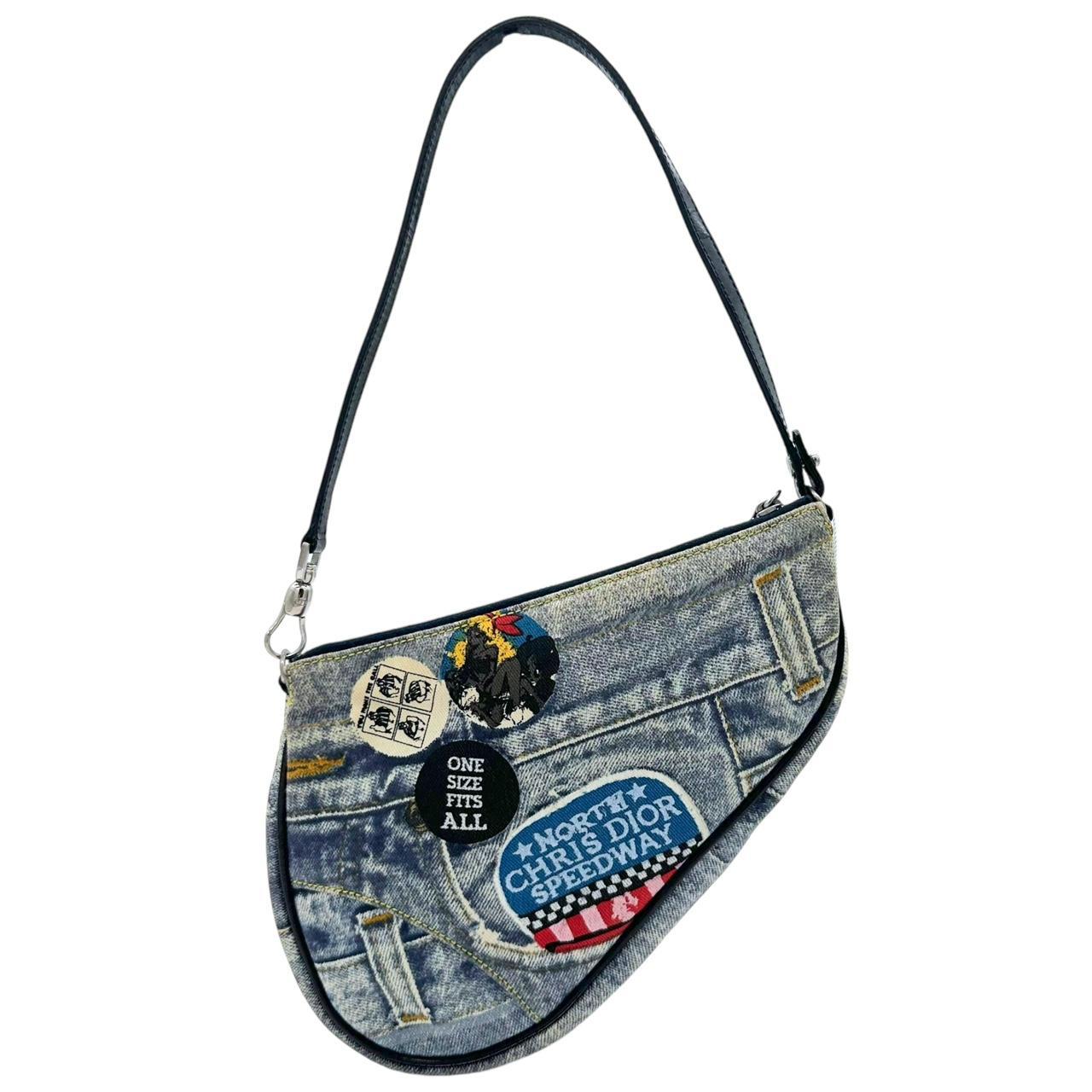 Christian Dior Speedway Patchwork Denim Mini Saddle Shoulder Bag - Outfit Repeater