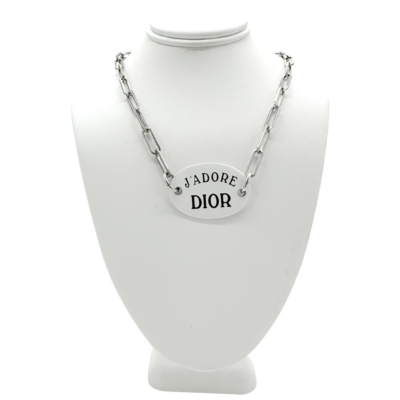 Christian Dior Silver J'Adore Dior Choker Necklace - Outfit Repeater