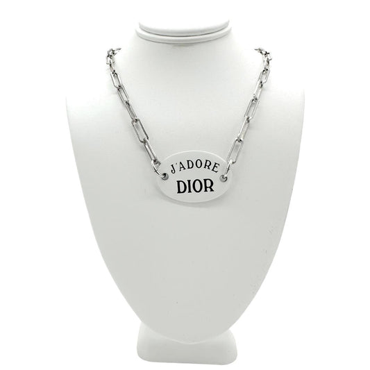 Christian Dior Silver J'Adore Dior Choker Necklace - Outfit Repeater