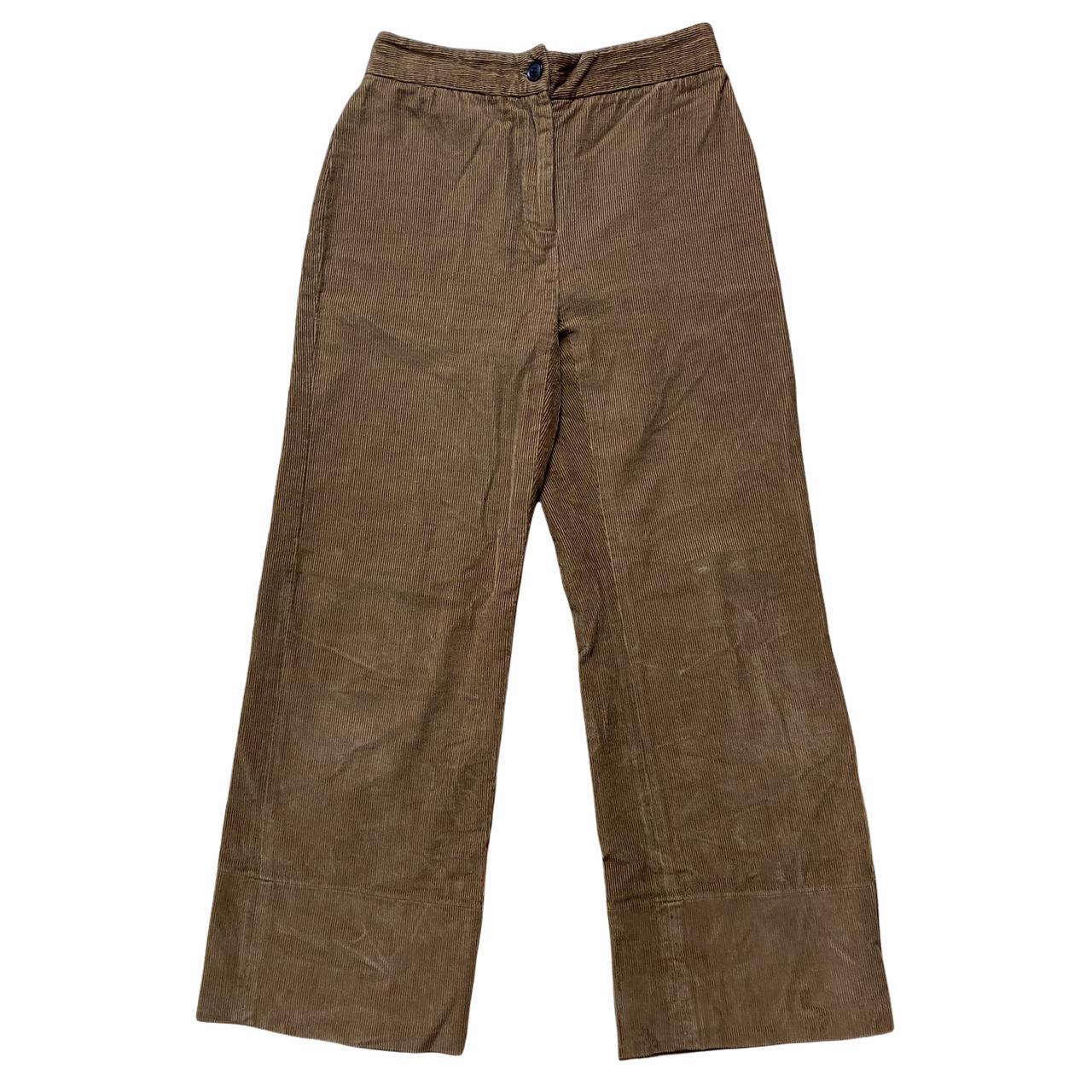 Dolce & Gabbana D&G Brown Wide Leg High Waisted Corduroy Trouser Pants - Outfit Repeater