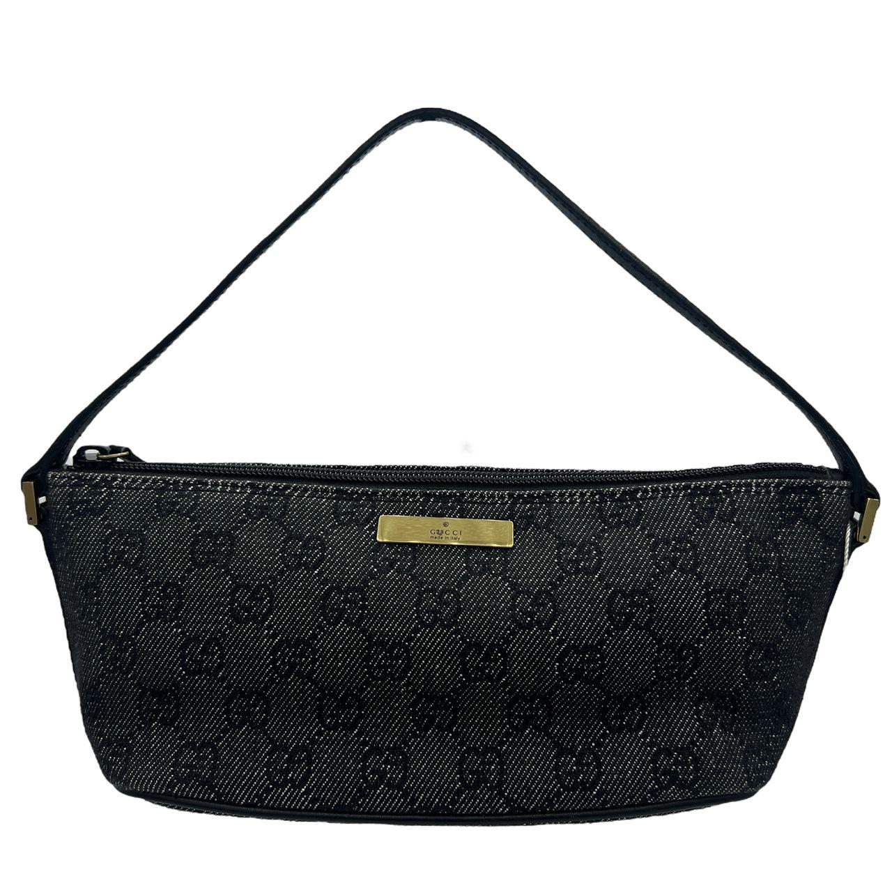 Gucci Black GG Monogram Mini Bag