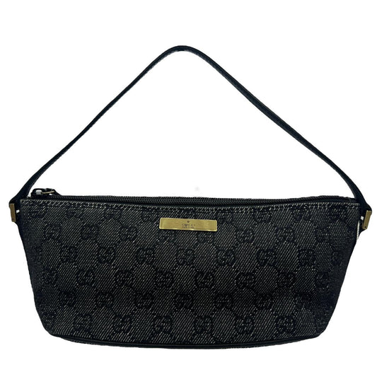 Gucci Black GG Monogram Mini Bag