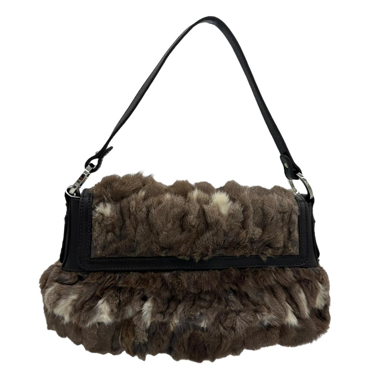 Fendi Rabbit Fur Mini Chef Shoulder Bag - Outfit Repeater