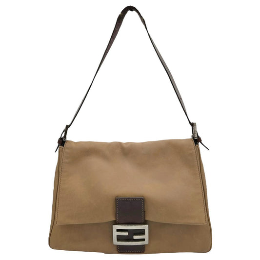 Fendi Brown Leather Mama Baguette Shoulder Bag