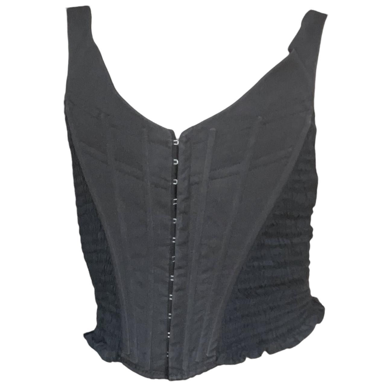 Vivienne Westwood Black Ruched Side Corset
