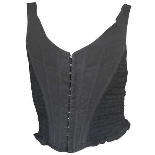 Vivienne Westwood Anglomania Black Ruched Side Corset - Outfit Repeater