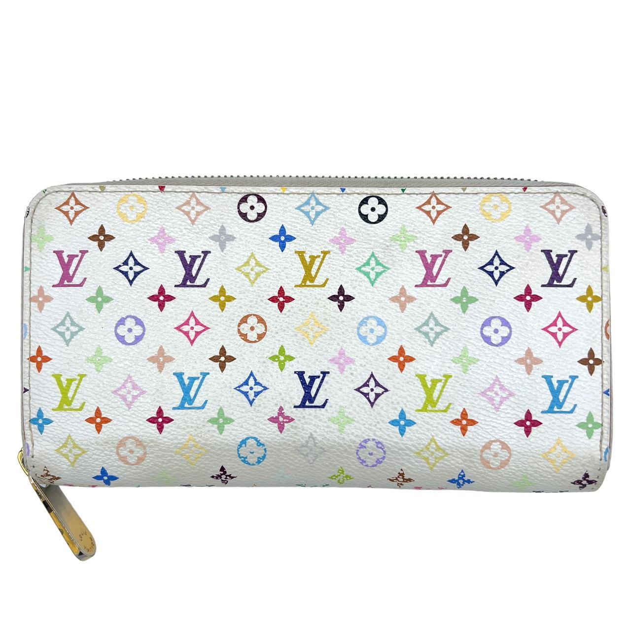 Louis Vuitton Murakami White Multicolor Monogram Zippy Long Wallet