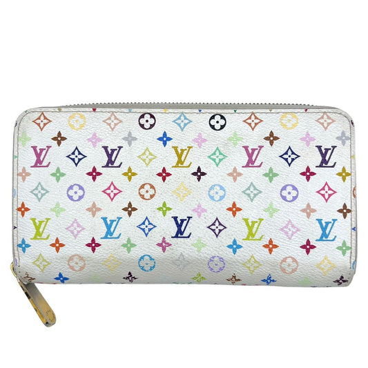 Louis Vuitton Murakami White Multicolor Monogram Zippy Long Wallet